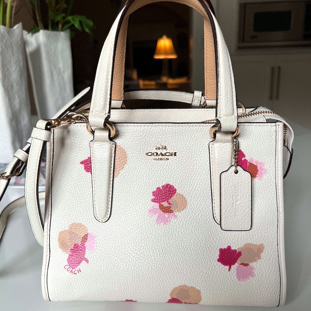 Coach Crossbody/Shoulder Purse Cream/Pink MINETTA F38417